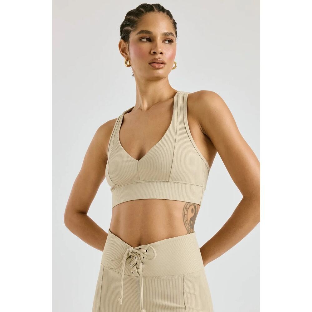 Year of Ours Tess V Bra Dune Size Small